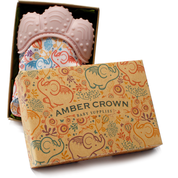 Amber Crown Teething Mitten
